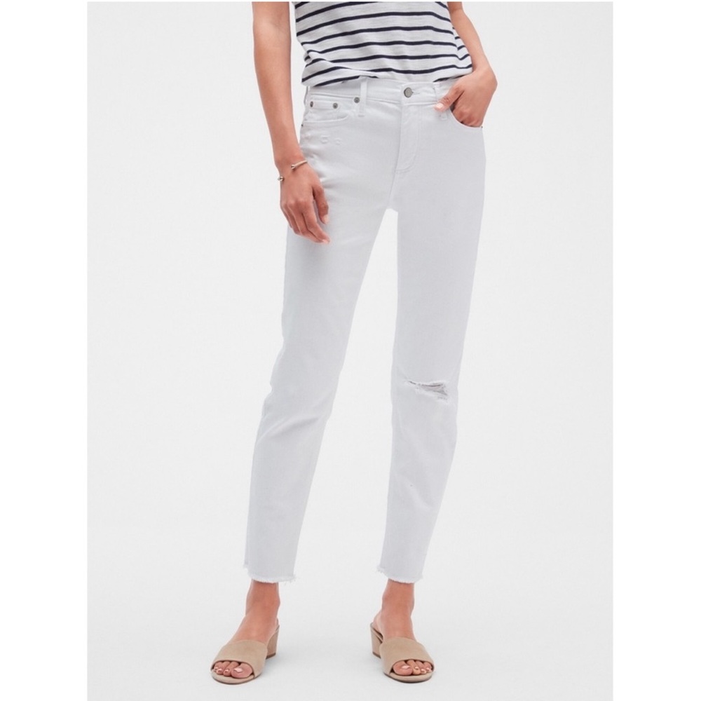 Banana Republic Straight skinny White Denim